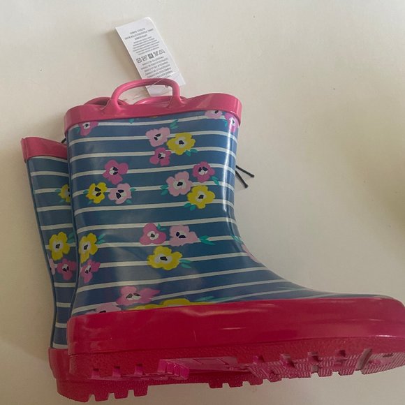 K KomForme Girls kids Boots RainBoots Rubber - Picture 10 of 13